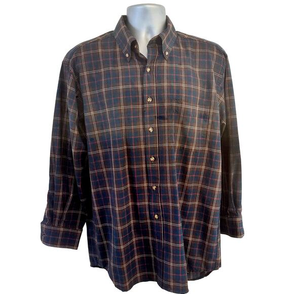 SIR PENDLETON 100% Worsted Wool Button Down Chisholm Tartan Shirt-Men's Large - Picture 1 of 11